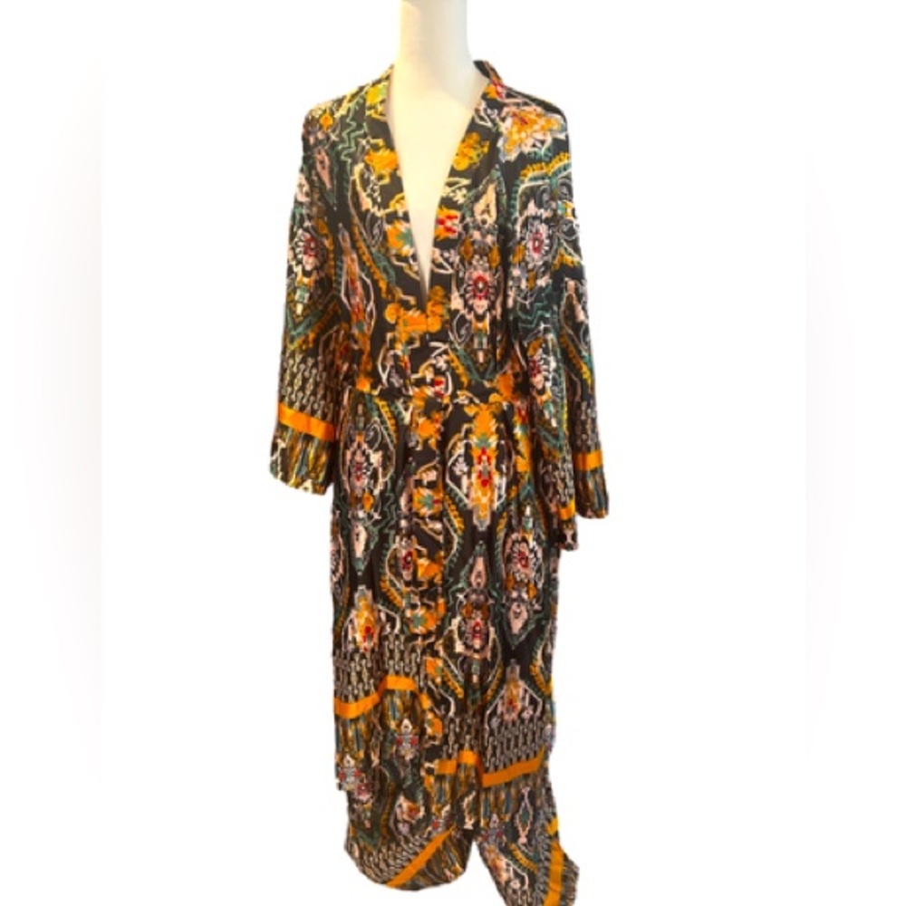 Two Piece Kimono Pants Set.